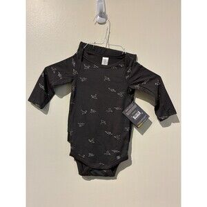 NWT Modern Moments Black Paper Swans Viscose Bodysuit & Leggings Outfit - 3-6M